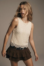 Load image into Gallery viewer, Beaded Scallop blouse - CreaM
