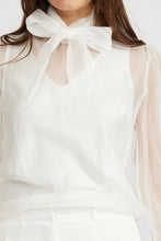 Load image into Gallery viewer, Natasha Sheer blouse - white
