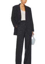 Load image into Gallery viewer, Pinstripe Blazer - Navy
