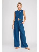 Load image into Gallery viewer, Wide Leg Pants - Blue
