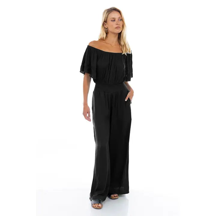 Off shoulder Jumpsuit - Black