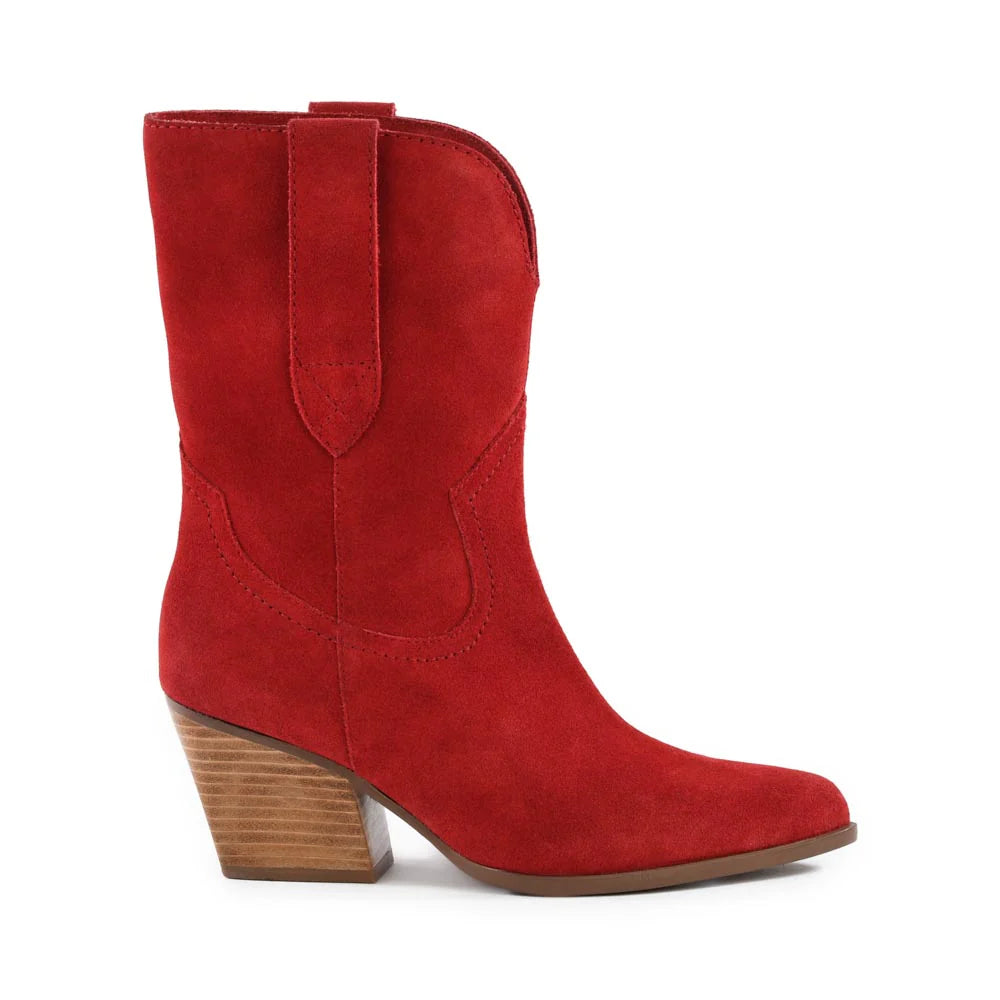 Country suede boots - Red
