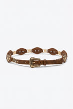 Load image into Gallery viewer, gold heart belt - Brown
