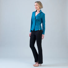 Load image into Gallery viewer, Liquid leather knit jkt - Teal Blue
