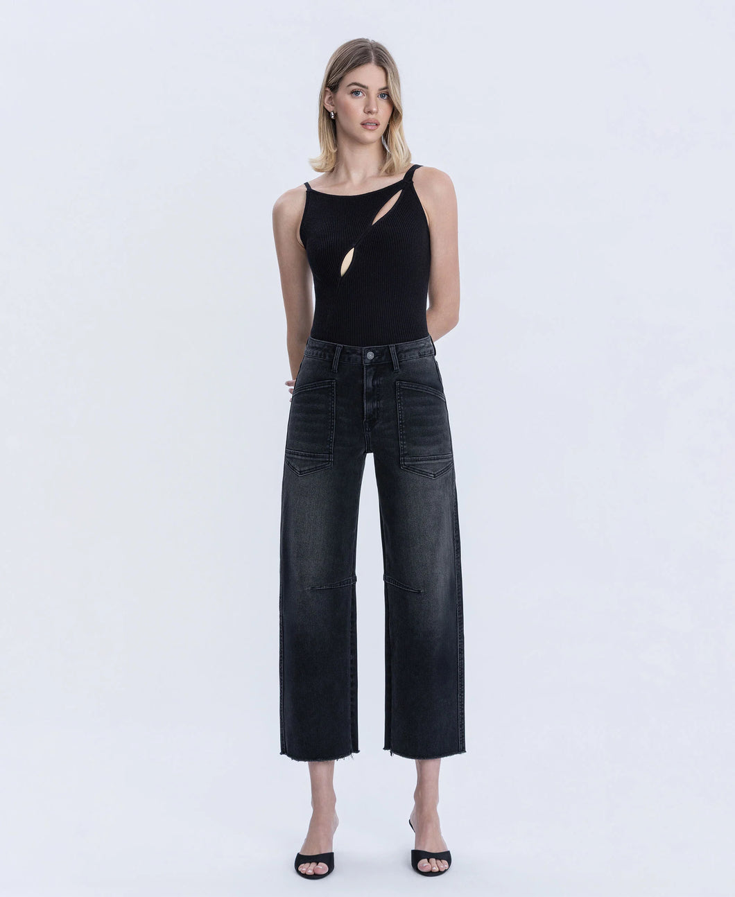 Super hi rise raw - Black