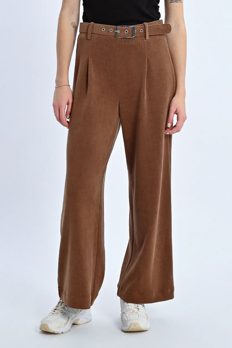 Velvet Pants - Brown