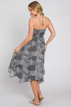 Load image into Gallery viewer, Halter handkerchief Dress - Black combo
