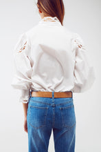 Load image into Gallery viewer, Lace shirt - White
