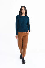 Load image into Gallery viewer, Shoulder button Sweater - Blue
