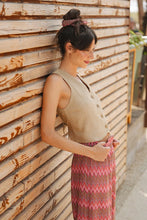 Load image into Gallery viewer, Linen Vest - Beige
