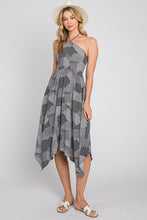 Load image into Gallery viewer, Halter handkerchief Dress - Black combo
