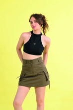 Load image into Gallery viewer, Cargo mini skirt - Khaki
