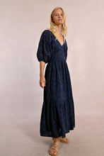Load image into Gallery viewer, Embroidery Dress - Navy
