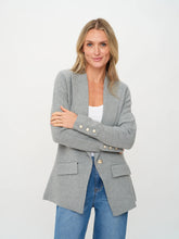Load image into Gallery viewer, knitted tailored blazer - Heather Grey
