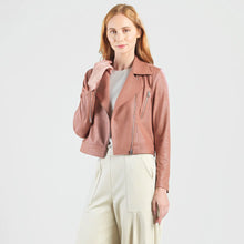 Load image into Gallery viewer, HIGH WAIST MOTO JACKET - Tan
