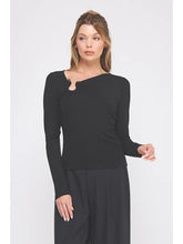 Load image into Gallery viewer, soft modal detail hardwre top - BLACK
