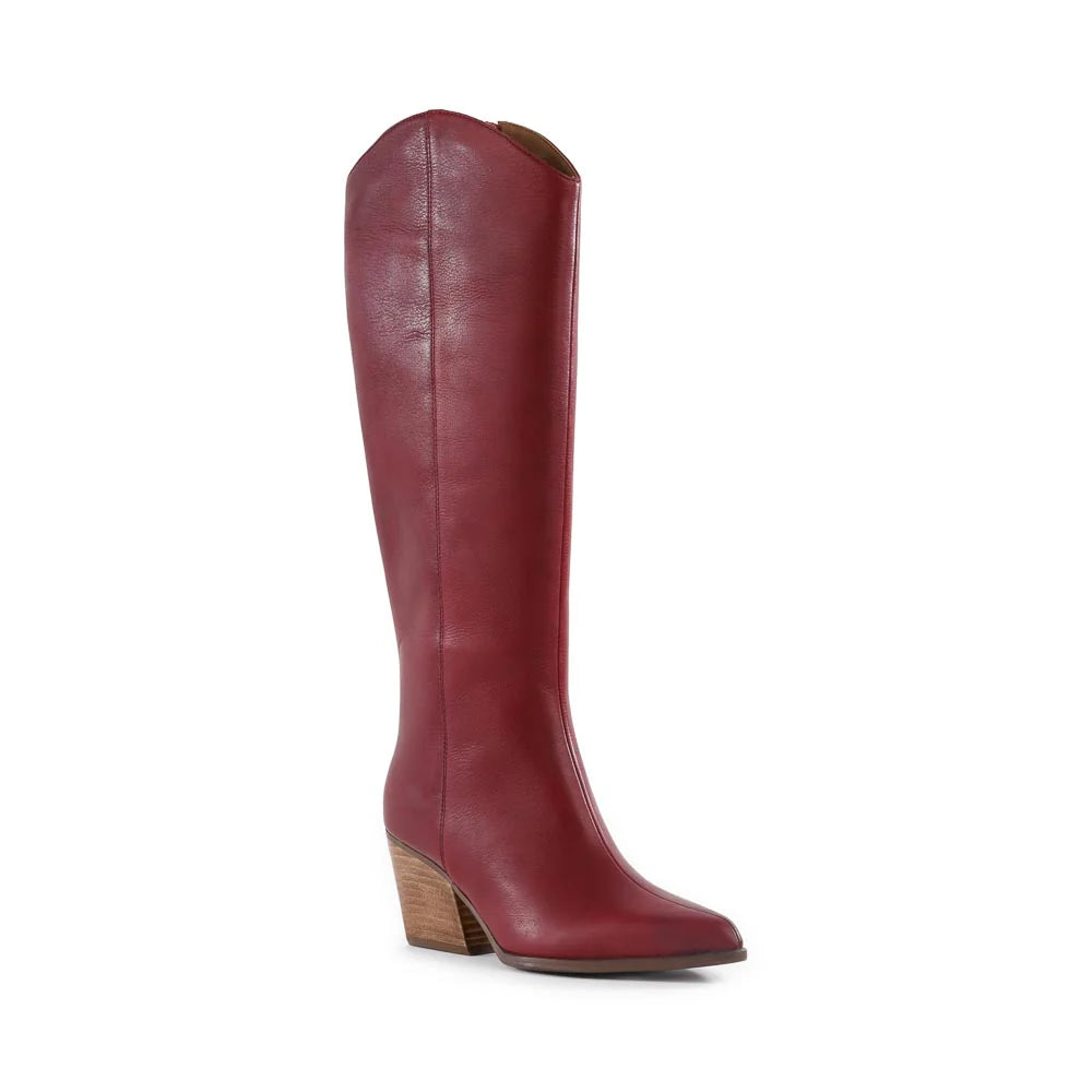 Knee High Boot - Cranberry