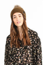 Load image into Gallery viewer, Heart Beanie - Khaki
