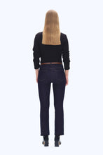 Load image into Gallery viewer, Hi Rise Straight jenis - dark blue
