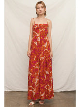 Load image into Gallery viewer, Spaghetti strap Smocked Maxi - Burnt Orange
