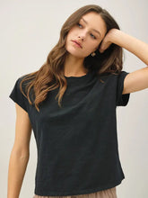 Load image into Gallery viewer, Slim Crewneck Baby tee - black
