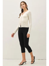 Load image into Gallery viewer, button up l/s modal top - Oatmeal 2026
