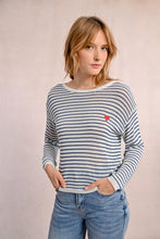 Load image into Gallery viewer, Striped Sweater - Denim
