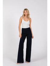 Load image into Gallery viewer, Ponte slim wideleg Slacks - Navy

