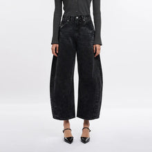 Load image into Gallery viewer, Tailored Barrel Jeans - Black
