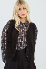 Load image into Gallery viewer, Sheer Printed Blouse - BW
