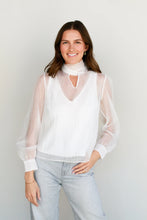 Load image into Gallery viewer, Natasha Sheer blouse - white
