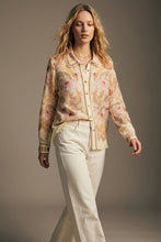 Load image into Gallery viewer, Lace floral print shirt - Beige
