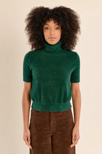 Load image into Gallery viewer, Fluffy short sleeve sweater - Green
