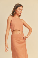 Load image into Gallery viewer, Linen slvls Top - Salmon
