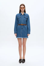 Load image into Gallery viewer, Shirt Dress - Mid blue
