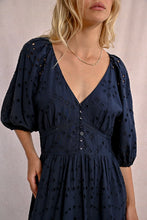 Load image into Gallery viewer, Embroidery Dress - Navy
