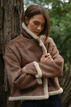 Load image into Gallery viewer, Aviator Coat - Brown
