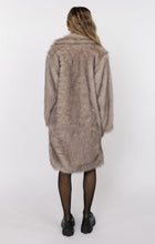 Load image into Gallery viewer, pixie tipped vegan fur coat - brown
