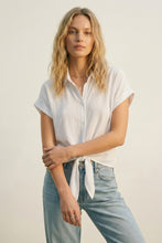 Load image into Gallery viewer, Tie Front Top - White

