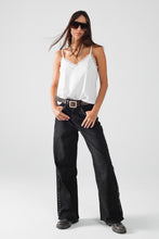 Load image into Gallery viewer, V neck satin top - White
