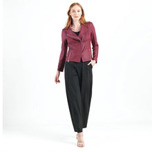 Load image into Gallery viewer, Liquid leather knit jkt - Merlot
