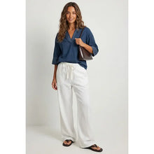 Load image into Gallery viewer, Stitch detail blouse - Navy
