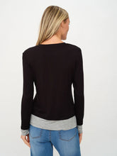 Load image into Gallery viewer, Layered Tee - Grey/black
