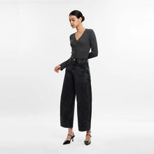 Load image into Gallery viewer, Tailored Barrel Jeans - Black
