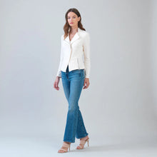 Load image into Gallery viewer, Suede knit Jacket - Cream
