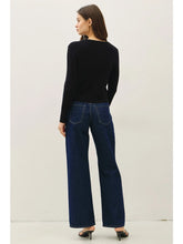 Load image into Gallery viewer, Ribbed Crewneck Cardigan - Black
