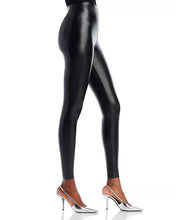 Load image into Gallery viewer, FAUX LEATHER LEGGING - BLACK
