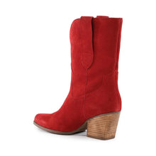 Load image into Gallery viewer, Country suede boots - Red
