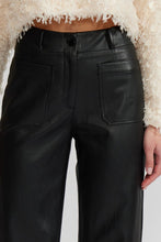 Load image into Gallery viewer, Faux leather pants - black

