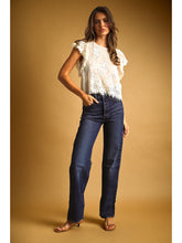 Load image into Gallery viewer, Lace Scalloped Top - Ecru
